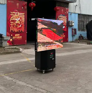 New Product 3-sided Rotating LED Vehicle Outdoor Led Display Creative Rotating Screen Mobile Digital Billboard Screen