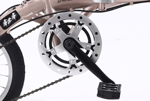 <span class=keywords><strong>Bicicleta</strong></span> de Montaña <span class=keywords><strong>Plegable</strong></span> Motorizada BMX, Chopper Ligera de 14 Pulgadas y 7 Velocidades con Doble Freno de Disco, en Oferta - Product Image 5