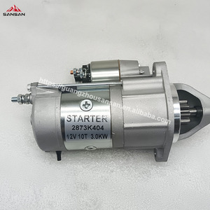 Pièces de moteur de machine, démarreur T400268 pour pièces de camions lourds, 1103A-33 T400268, démarreur 12V - Product Image 1