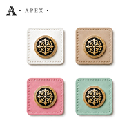 APEX Étiquettes en cuir personnalisées pour hijab, abaya, foulards, sacs et couvre-chefs, avec logo métallique, pour l'identité de marque, fabrication usine