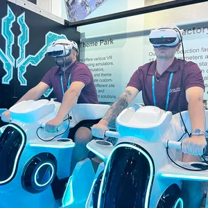 VR Гоночный Симулятор 9D Летающий кинотеатр VR Gaming 4-х человек Велоспорт Аркада Виртуальная реальность Вселенная Вождение VR игровой автомат