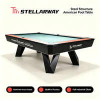STELLARWAY Fournisseur Mondial Table de Billard Professionnelle 9 Pieds avec Plateau en Ardoise pour Centre Sportif