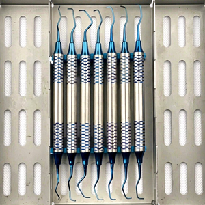 Gracey-Juego de 7 piezas para examen Dental, de 1/2 a 13/14, mango de doble punta, instrumentos peridontales huecos, ISO, CE - Product Image 1