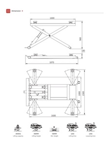 Elevador Hidráulico Tipo Tijera para Autos, Equipo de Elevación de Vehículos, Máquina para Reemplazo Rápido de Neumáticos y Servicio Sencillo, a Bajo Precio - Product Image 6