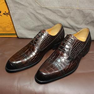 Chaussures Oxford en Cuir Véritable pour Hommes 2026, Bout Pointu, Formelles, à Enfiler, Semelle Intermédiaire en Caoutchouc Isolante Antidérapante, Automne - Product Image 2