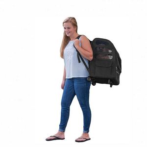 BSCI Factory Roller <b>Backpack</b> Travel Carrier Car Seat for <b>Cats</b> Dogs Mesh Ventilation Outdoor Tether Telescoping Handle Storage - Product Image 4