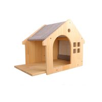 CNLF Maison d'intérieur en bois massif pour animaux de compagnie Maison confortable pour chats