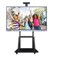 Tableau blanc interactif Weier YX-8602 de 86 pouces, équipement de formation éducatif, métal/verre, non pliable, pour les écoles