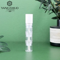 4.5ml fard à paupières liquide 3 sections conteneur de brillant à lèvres emballage de cosmétiques tube de brillant à lèvres vide transparent unique logo personnalisé