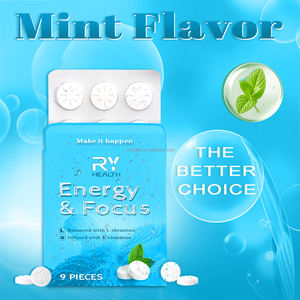 OEM zecche compresse vitamina energia Gummies energia menta piperita potenziatore per donne uomini adulti vitamina B6 B12 - Product Image 4