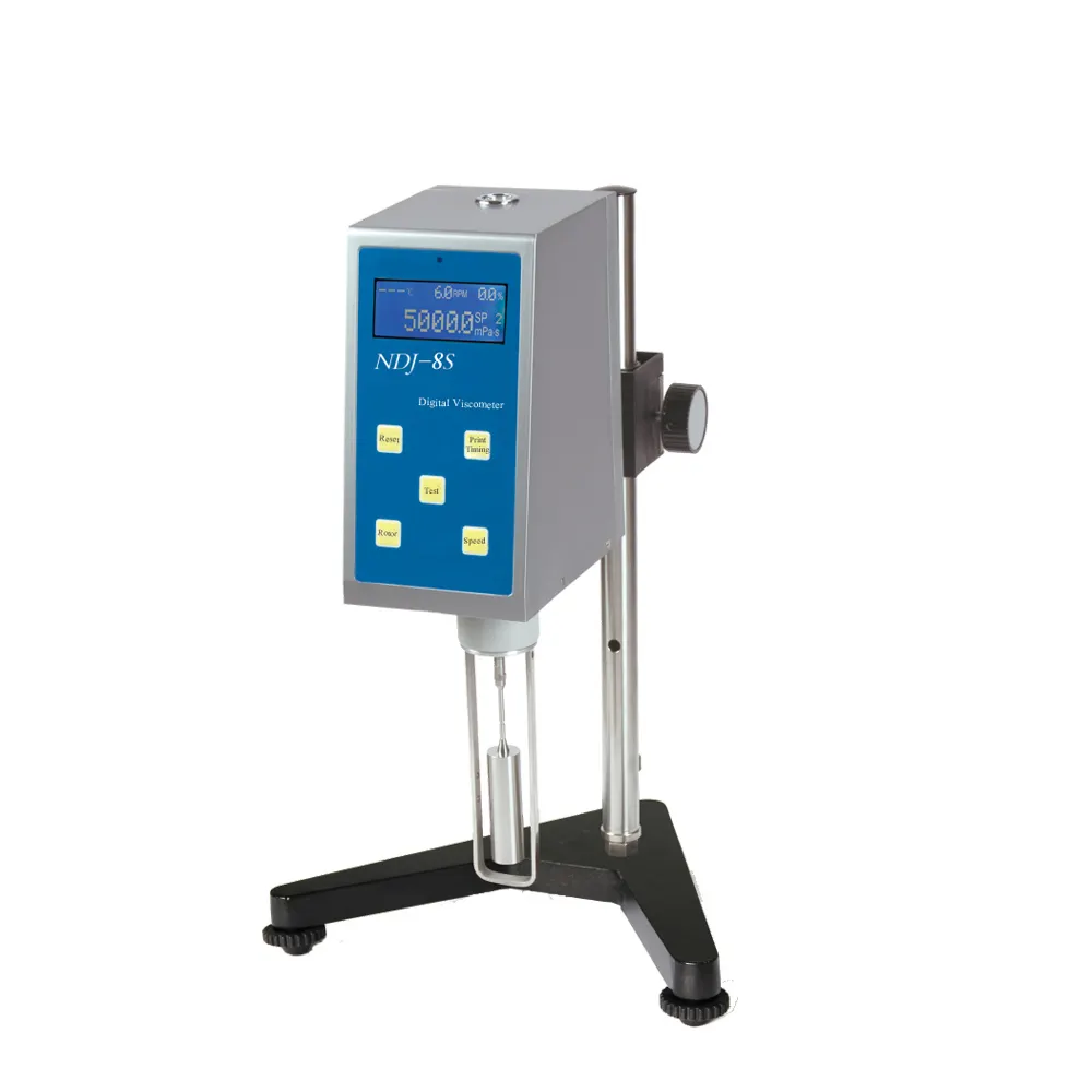 Viscommetro NDJ-8S medidor de viscosidade, alcance de 20 a 2000000 mpa. s digital rotativo