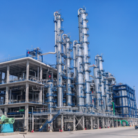 Plateforme en structure acier peinte à l'époxy anti-corrosion pour support de tuyauterie pétrochimique destiné aux projets à l'étranger