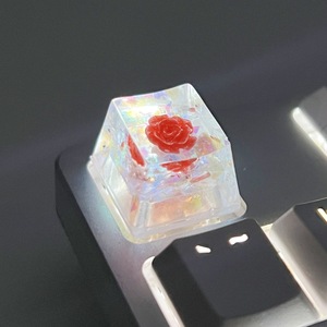 Teclas hechas a mano de plástico 3D, flor de Camelia personalizada DIY, forma especial Popular para interruptores de teclado mecánico para juegos - Product Image 4