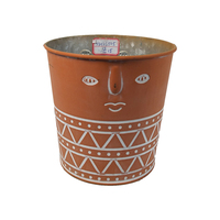 Fournitures de jardin et d'intérieur, pots à plantes ronds en métal galvanisé, pots à fleurs en métal personnalisés, petits pots spéciaux, pots à bonsaï, pots à herbes, pots de jardin