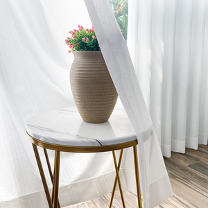 Parasole giapponese <span class=keywords><strong>tende</strong></span> Tulle trasparente a righe finestra bianca trasparente isolamento protezione Voile anti uv tessuto - Product Image 6