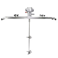 Miscelatore d'Aria Orizzontale Personalizzabile di Alta Qualità SPMEKE VT-IBC-05HP 5 HP per Serbatoio IBC da 1000 Litri, per Miscelare Vernice, Inchiostro, Colla, Acqua