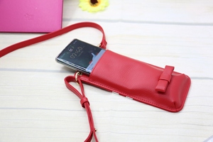 Sac bandoulière tendance en cuir PU pour télé<span class=keywords><strong>phone</strong></span>, pochette de télé<span class=keywords><strong>phone</strong></span> à bandoulière avec poches latérales, sangle réglable, léger et portable – Meilleures ventes - Product Image 6