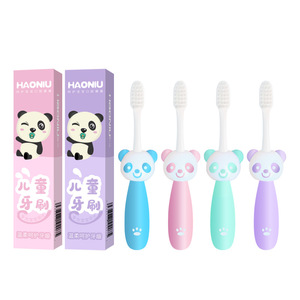 Cepillo de dientes para niños, cerdas suaves, manual, para niños de 1 a 8 años, con diseño de animales adorables, empaquetado individualmente - Product Image 4