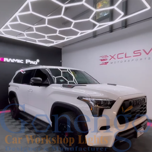 Meilleures ventes Baie de service <span class=keywords><strong>automobile</strong></span> Led Hexagone Salon de coiffure <span class=keywords><strong>Garage</strong></span> Kit Lampe décorative moderne - Product Image 2