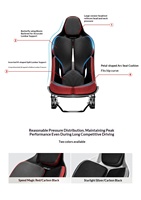 Siège de simulateur de course SIMAGIC compatible avec les supports de volant de course ; confortable, respirant et réglable