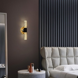 Lámpara de Pared de Cristal de Lujo, Iluminación de Pared de Cilindro Largo Acrílico para Sala de Estar, Baño, Dormitorio, Pasillo, Escalera - Product Image 6