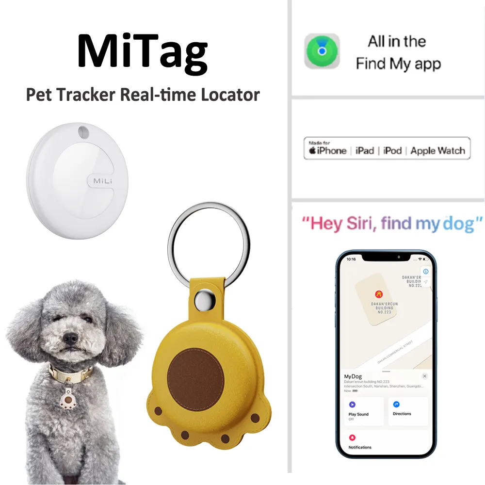 Tragbare Sim-Karte Mini GPS Tracker Tag Scan für Hund Haustiere Tag Wifi Tuya Smart Finder Locator Echtzeit-Leasing mit GPS