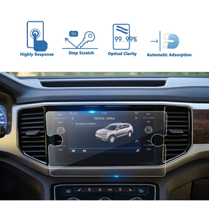 Nouveaux accessoires d'écran de voiture pour VW Tiguan T-ROC <span class=keywords><strong>Troc</strong></span> <span class=keywords><strong>Golf</strong></span> Navigation 8 pouces GPS voiture verre trempé Film de protection d'écran - Product Image 3