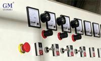 Machine de chanfreinage et de polissage de bords de verre PLC 11 Motors, utilisée pour le traitement du verre des rampes d'escalier en spirale de structures en acier