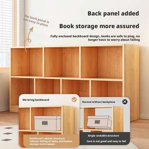 Librería de Madera de Ocho <span class=keywords><strong>Niveles</strong></span>, Estantería de Almacenamiento para Estudiantes, de Pie, para Sala de Estar, Dormitorio y Hogar - Product Image 2