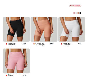 Abbigliamento sportivo da palestra all'ingrosso Joyyoung a vita alta per il dimagrimento di elementi essenziali per il Fitness Yoga linea di <span class=keywords><strong>pantaloncini</strong></span> per le donne - Product Image 4