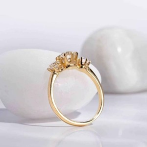 Most Selling Bridal Moissanite <b>Diamond</b> <b>Ring</b> For Women Fine Jewelry And Elegant Styling Available At Discounted Price - Product Image 2