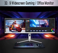 43.8 "Plat DFHD PC Ordinateur Studio Type-C IPS HDR 600 Gaming 44 Pouces 3840x1080 120Hz 5ms Réponse PC Moniteur