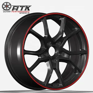 Velg mobil aluminium, velg mobil modifikasi paduan aluminium, velg roda 17 inci 5x114.3mm 35-45mm