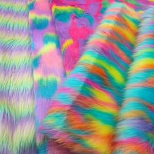 EX-Nhà Máy Giá Thảm, Áo Chăn Mềm Mại Và Thoải Mái Acrylic Nhân Tạo Fox Fur Jacquard Dài Đống Lông Thú Vải/ - Product Image 3