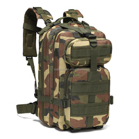 Sac à dos tactique vert imperméable pour l'extérieur, design Molle, idéal pour le camping et la randonnée, sac à dos en nylon camouflage – Grande Vente