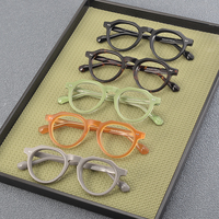 Monture de lunettes de sport classique 2024 en acétate épais à monture complète, unisexe, de luxe, de créateur, pour visages en forme de losange, pour myopes
