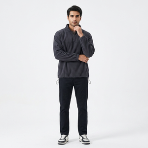High Quality Heavyweight Cotton Hoodies En Sweatshirts Voor Heren Plain Sports <b>Mock</b> <b>Neck</b> Sweatshirt Custom Half Zip Sweatshirt - Product Image 1