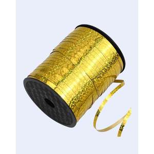 Ruban de Noël pailleté or 500m, ruban pailleté pour décorations, ruban doré pour Noël - Product Image 1