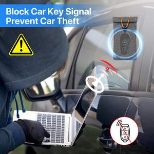 Bolsa Faraday, Bolsa de Bloqueo de Señal RFID, Bloqueador de Señal GPS para Llaves de Auto y Celulares, Funda Protectora de Privacidad - Product Image 5