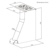 Support de levier de vitesses arrière de jeu LRS01-GR pour LRS01-BS, support de levier de vitesses de jeu de course, cadre de cockpit de simulateur de course