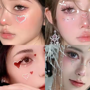 Hai màu kim cương dán trang trí dán sinh thái thân thiện và an toàn cho khuôn mặt và cơ thể bên trang trí cho Masquerade bên - Product Image 4