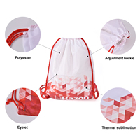Sac en nylon et polyester de haute qualité, écologique, avec cordon de serrage, imperméable, personnalisable avec logo imprimé