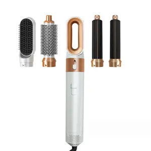 5 em 1 cabelo Styler 1000W cabelo secador elétrico alisador encrespador Hot Air Brush secador escova Styling Tool Set