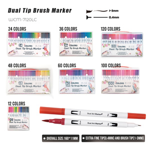 logo à double extrémité personnalisé dessin d'art professionnelstylo marqueur aquarelle pour enfants adultes peinture - Product Image 2