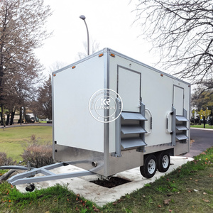 Remolques de Baño Portátiles de Lujo Totalmente Personalizados con 2 Estaciones para Hombres y Mujeres, Remolque de Baño Móvil VIP Ecológico - Product Image 4