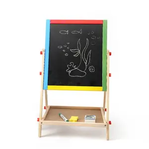 Lavagna da cavalletto artistica in legno per bambini per bambini - Product Image 1