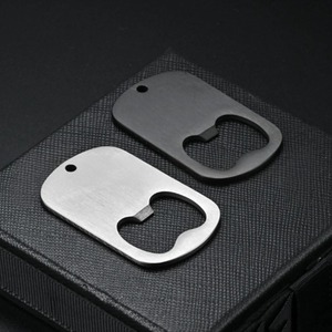 Stainless Steel Bottle Opener Matte Pendant Blank <b>ID</b> <b>Dog</b> <b>Tag</b> DIY Handmade Jewelry Findings Accessories Wholesale 50X30mm - Product Image 6