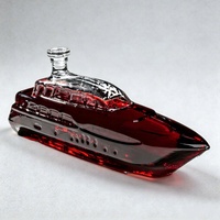 Carafe à vin en verre borosilicate de haute qualité en forme de bateau avec bouchon en verre, carafe d'aération pour vin rouge, pichet à vin pour bar à domicile
