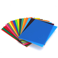 Feuille de plastique PETG légère certifiée de 2 mm d'épaisseur, taille 1200x2400 mm, couleurs blanc, rouge opale, vert, jaune, impression UV, découpe offerte