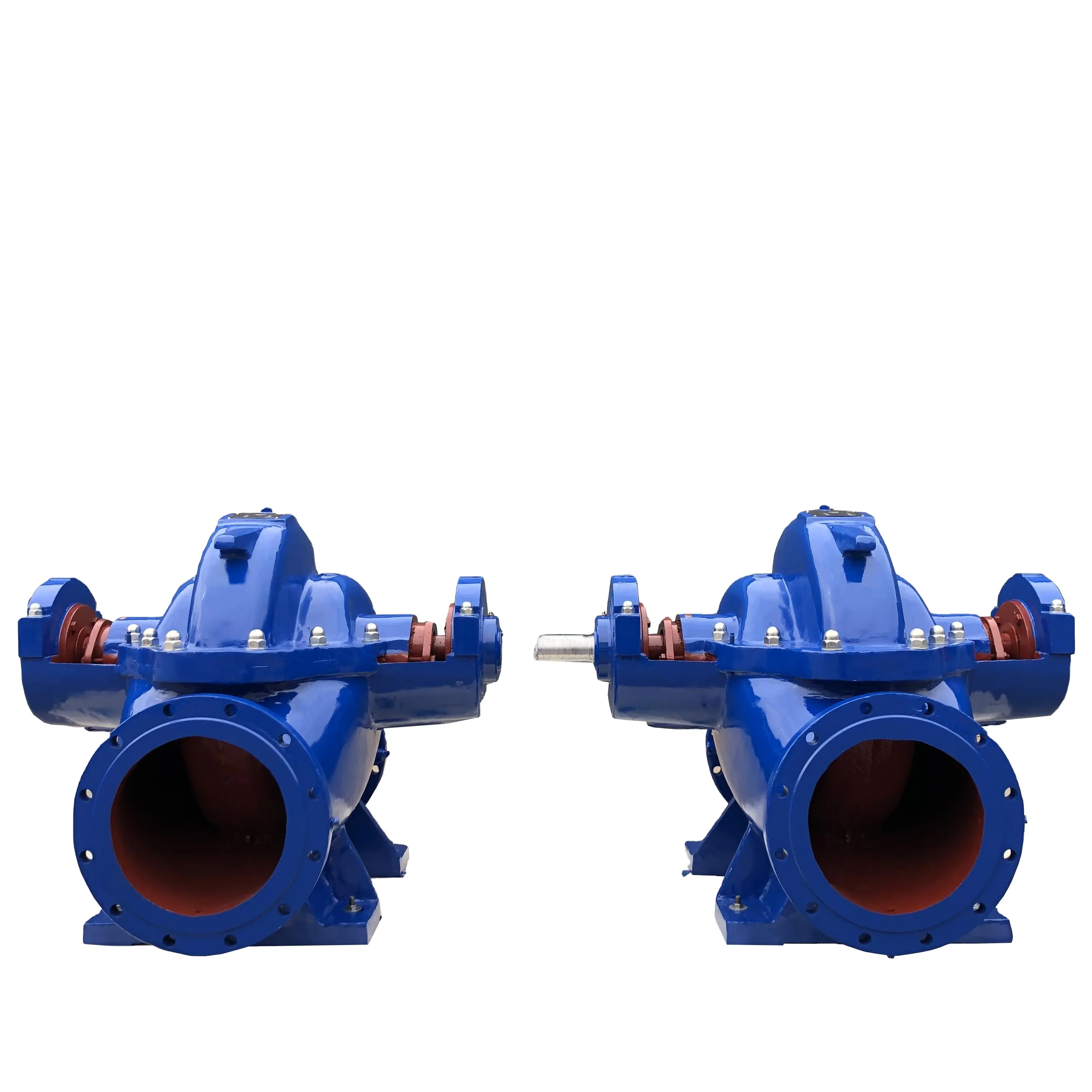 Cut stainless steel impeller double suction pump for high pressure shower water